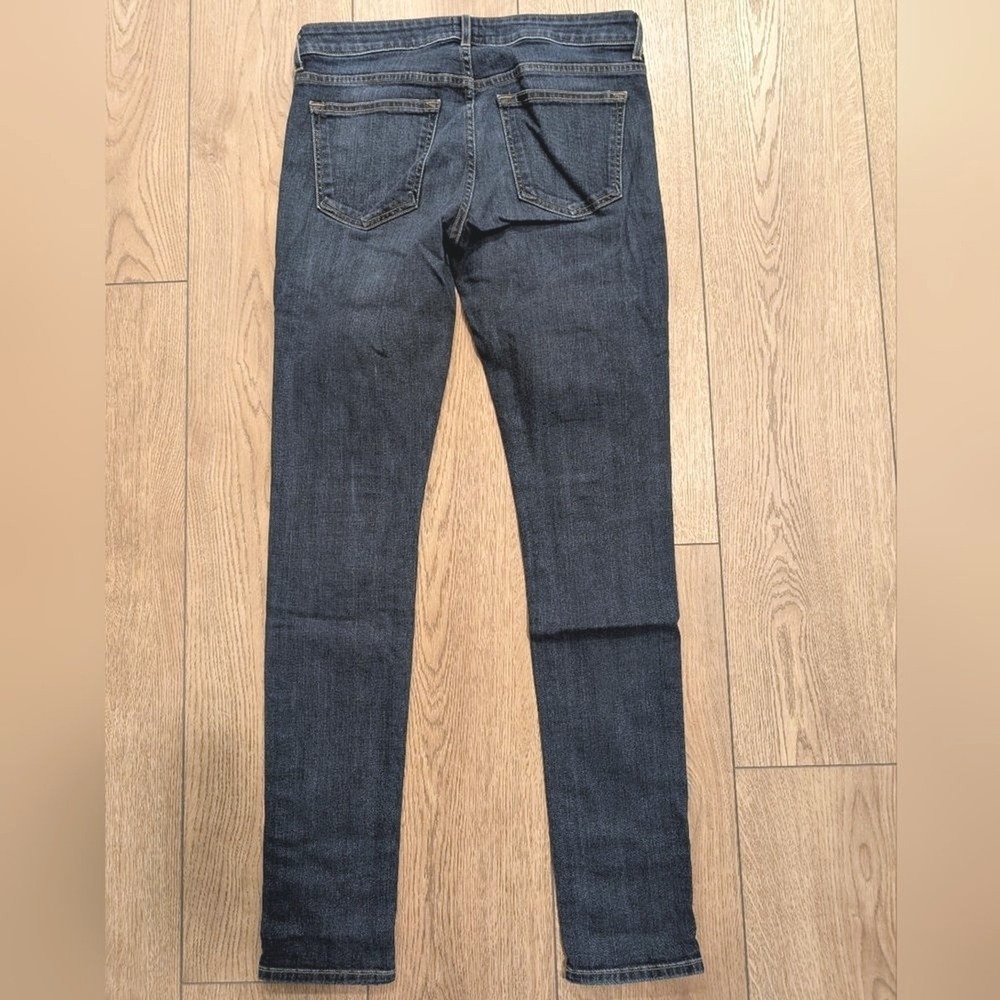 Rich & Skinny Womens 28 Slim Leg Jeans Dark Wash Designer Premium Denim Made USA - Picture 6 of 6
